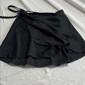 Black wrap ballet skirt